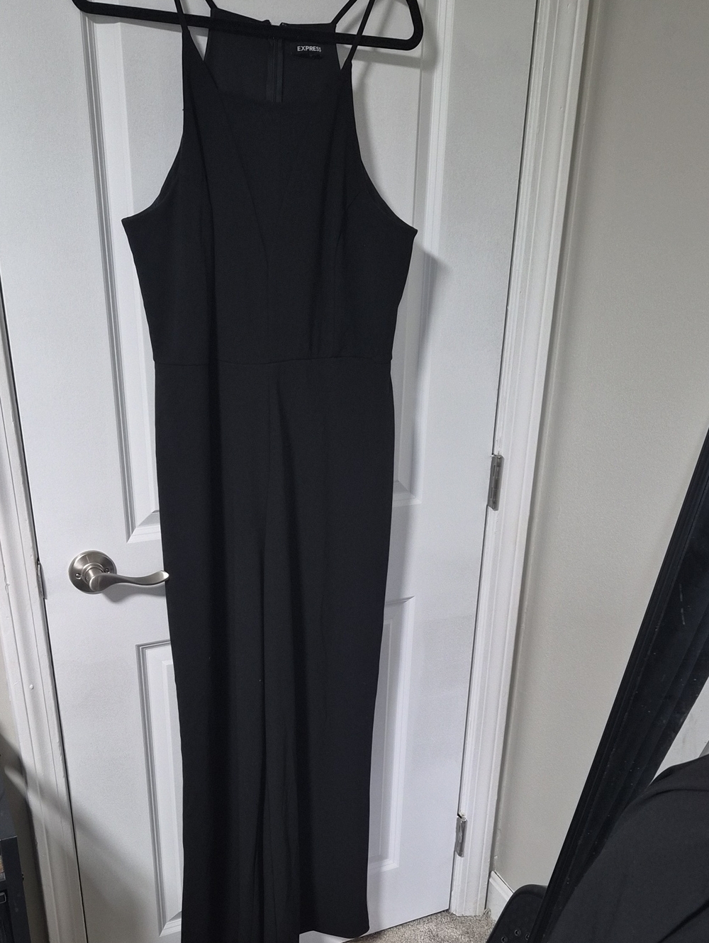 Express Black Halter Jumpsuit